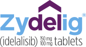 ZYDELIG® (idelalisib) logo.