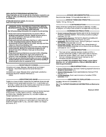 ZYDELIG® Full Prescribing Information.